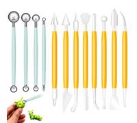 BONHHC Strumenti per Modellare Torte,Cake Modelling Decorating Tool,Sugarcraft Scultura Tools Kit,Decorating Strumenti,Attrezzi in Ceramica,per Torta Fondente in Ceramica di Argilla