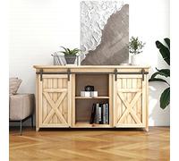 BONIKLUBA 6FT/183cm Mini Binario Porta Scorrevole per Porta TV ad anta Doppio Armadio Guardaroba Piccolo (Senza anta Dell'armadio)
