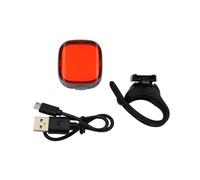 Fanale Posteriore B-RACE Twin Light USB con 36 Chips COB LED, Ricaricabile e Impermeabile IPX4