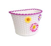 Bonin Cestino Anteriore per Bicicletta Bambina plastificato con Decoro Fiori
