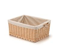BONIN Fodera A Pois per Cestino Vimini RETTANG Grande