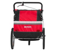 Bonin Rimorchio Per Bicicletta Ncab Dlx Red / Grey / Black