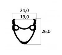 Ruota Citybike Posteriore 28 V-Brake Dado 3/8 Su Cuscinetti Filetto 6/7v