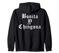 Bonita Chingona Badass Hispanic Heritage Month Latina Felpa con Cappuccio