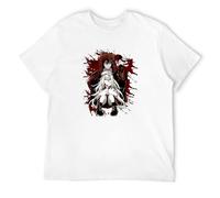 bonjour! Angels of Death Rachel Gardner Isaac Foster Anime Men's T-Shirt Unisex White Cotton Hip Hop Print Tee Shirts L