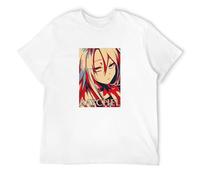 bonjour! Angels of Death Rachel Gardner Isaac Foster Anime Men's T-Shirt Unisex White Cotton Hip Hop Print Tee Shirts M