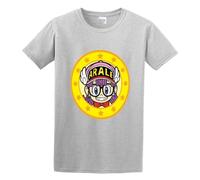 bonjour! Arale Norimaki Dr. Slump Logo Men's T-Shirt Unisex Grey Cotton Hip Hop Print Tee Shirts L