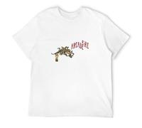 bonjour! Arcade Fire Funeral Men's T-Shirt Unisex White Cotton Hip Hop Print Tee Shirts L