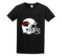 bonjour! Arizona Cardinal Logo Men's T-Shirt Unisex Black Cotton Hip Hop Print Tee Shirts M