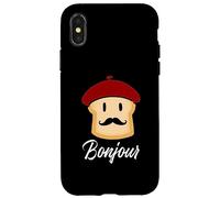 Bonjour | Funny Toast francese | France Food Custodia per iPhone X/XS