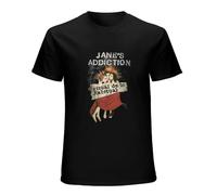 bonjour! Janes Addiction Ritual De Lo Habitual Album Cover Art Men's T-Shirt Unisex Black Cotton Hip Hop Print Tee Shirts XXL