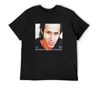 bonjour! Jean Jacques Goldman Singulier Men's T-Shirt Unisex Black Cotton Hip Hop Print Tee Shirts M