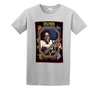 bonjour! Robert Johnson Hell Hound On My Trall Men's T-Shirt Unisex Gray Cotton Hip Hop Print Tee Shirts L
