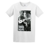 bonjour! Robert Johnson The Complete Recordings Men's T-Shirt Unisex White Cotton Hip Hop Print Tee Shirts S