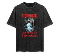 bonjour! Stephen King's Story Men's T-Shirt Unisex Black Cotton Hip Hop Print Tee Shirts XL