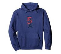 Bonjour to 5 Amazing Years: Francia Regalo di Compleanno Felpa con Cappuccio, Unisex per Adulti, Navy, M