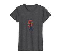 Bonjour to 5 Amazing Years: Francia Regalo di Compleanno Maglietta, Donna, Grigio Scuro, 3XL