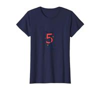 Bonjour to 5 Amazing Years: Francia Regalo di Compleanno Maglietta, Donna, Navy, XXL