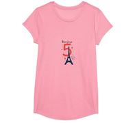 Bonjour to 5 Amazing Years: Francia Regalo di Compleanno Maglietta, Ragazze, Rosa, L