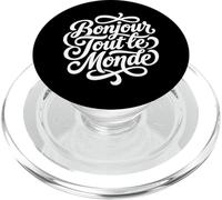 Bonjour Tout le Monde Script francese Hello World PopSockets PopGrip per MagSafe