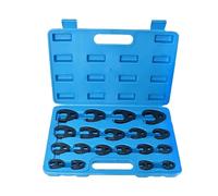 BONJUME Set Chiavi a Piede di Porco 19 Pezzi, Chiave Dinamometrica Aperta, Chiavi Combinata 8-32mm, Chiave per Tubi Freni, Dadi Svasati, Set Chiavi Metriche Professionali Chiave a piede di porco