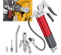 BONJUME Set di 8 Pistole per Grasso, Pistola per Grasso per Ingrassatori 8000 Psi Ad Alte Prestazioni con Boccaglio per Pistola per Grasso, Attacco Rapido, per Cartuccia di Grasso da 400 G