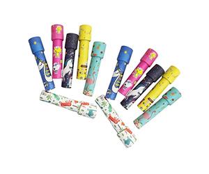 BONKZEBU 12 Pezzi Kit Kaleidoscopio Fai -da -te per Bambini, Caleidoscopio Colorato Colorato di Caleidoscopio retrò Classico Giocattolo, Educativo per