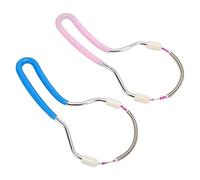 BONKZEBU 2 Pcs Mollatura per del Viso, Femminile Epilatore per il Viso a Filo Portatile per Guance per Mento per Lebbra Superiori, Strumento di Filettatura del Sopracciglio, Molla per