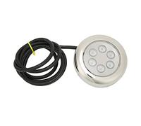 BONKZEBU 3,5 Pollici a LED Underwater Surface Montaggio IP68 Impermeabilizzazione 12V - 24 VDC per Barca Marina Yacht, Acciaio Inossidabile Subacqueo Marino, Luce di Pesca della Coda (Illuminazione