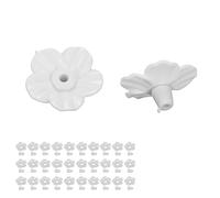 BONKZEBU 30 Fiori di Alimentazione da colibrì Multicolore, Attraenti Accessori per i Fiori di Mangiatoia, Usati per i di Sostituzione Dell'alimentatore colibrì (Bianco)