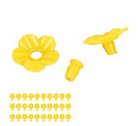 BONKZEBU 30 Fiori di Alimentazione da colibrì Multicolore, Attraenti Accessori per i Fiori di Mangiatoia, Usati per i di Sostituzione Dell'alimentatore colibrì (Giallo)