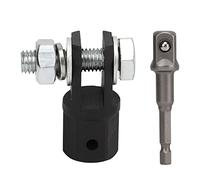 BONKZEBU Adattatore per Trapano a Cabina a Forbice, Impact Chrome Vanadio Steel, Driver Universale 1/2 Pollice, per Anelli o Jack a Forbice a Doppio Foro