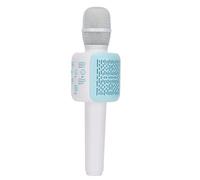 BONKZEBU Altoparlante Microfono BT Portatile con Ritorno 'orecchio in Tempo Reale per IOS e, Microfono per Macchina Karaoke con Altoparlante Subwoofer - Modello V20,