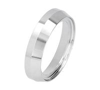 BONKZEBU Anello Dosatore caffè in Acciaio Inossidabile da 51 Mm per un Facile Riempimento e Pressatura per Casa, Ufficio, Caffetteria, Imbuto Dosatore Resistente Alla Corrosione e Alla Ruggine per