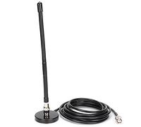 BONKZEBU Antenna Radio Mobile per Veicoli con Base Magnetica a Frusta Morbida da 27 MHz con Alimentatore da per, Ad Alte Prestazioni, Materiale Resistente all'Usura, Installazione Semplice per