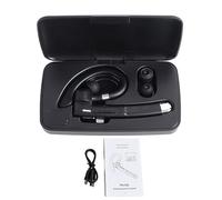 BONKZEBU Auricolare Bluetooth Wireless a Orecchio Singolo con Cancellazione del Rumore, Gancio per L'orecchio Regolabile per la Guida in Ufficio