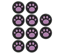 BONKZEBU Cat Cover per Impugnature per Pollice in Silicone per Lite, Tappo Rocker Dalla Texture Morbida per un Facile Controllo, Confezione da 10 Cappucci per Joystick Artiglio Rosso Blu Rosa (#4)
