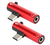 BONKZEBU Cavo Adattatore Distributore Auricolare Caricabatterie TypeC 2 in 1 per LeEco Le 2, LeMax, Design Flessibile e Durevole (#4)