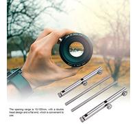 BONKZEBU Chiave per Obiettivo Strumento Durevole in Acciaio Inossidabile per la Manutenzione Dell'obiettivo della Fotocamera DSLR, Design a Doppia Testa, Adatto per Calibro Dell'obiettivo 10-100 Mm,