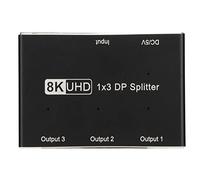BONKZEBU Convertitore Hub DisplayPort MST Ultra HD 1x3 Splitter 4K 8K 30Hz 144Hz per IOS 3 Uscite Ferro Forte