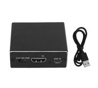 BONKZEBU Convertitore Splitter Estrattore 4K, 7.1CH, Convertitore Adattatore SPDIF Ottico in Lega di Alluminio da 3,5 Mm per Home Theater, PC, TV