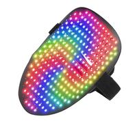 BONKZEBU Copertura per il Viso a LED Brillante 25 modalità Dinamiche Interruttore Sensore Gesto per Festival in Plastica Robusta ABS