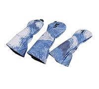 BONKZEBU Copertura per Mazze da in Pelle PU Indicatori di Etichette Regolabili Resistenti All'usura per Mazze n. 3 e n. 5 Un Set di Tre per gli Amanti del