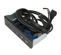 BONKZEBU Cruscotto Multifunzionale del Pannello Frontale PC Media, Interfaccia di Tipo C Ad Alta velocità da 10 Gbps per 8, Dimensioni del Pannello da 5,25 Pollici (2U3+2U2+TC)