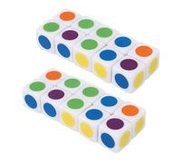 BONKZEBU Cubi a Sei Facce con Angolo Arrotondato a 6 Colori Gioco di Dadi Robusto in Classe 20 Pezzi per Giochi di Ruolo, Giocattoli Educativi per Dadi