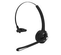 BONKZEBU Cuffie Monofoniche Ergonomiche con Microfono per Chiamate Chiare per Corsi Online, Cuffie Aziendali Wireless su un Lato con Batteria a Lunga Durata per Chat Skype