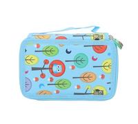 BONKZEBU Custodia a Matita Colorata, Sacchetto a Matita di Grande capacità, Borse a Matita a Matita a Matita a Matita Multifunzione (4 strati 72 buchi)