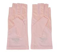 BONKZEBU di Manicure U V Protezione, Allungabili per Unghie in Fibra Senza Dita Traspiranti per Salone di Casa, Senza Dita di Cotone, U V per Manicure in Gel (Rosa)