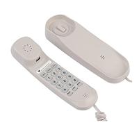 BONKZEBU Estensione Telefonica Aziendale Compatta e Impermeabile, Senza ID Chiamante, per Scrivania o Parete 'hotel, Telefono 'hotel Stabile e Raffinato per il Bagno, ABS Bianco 21 * 6,5 * 6 Cm