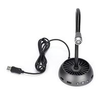 BONKZEBU F15 Microfono USB Design a Collo di Cigno in Metallo con qualità del Suono Chiara e Naturale per Giochi Direzionalità a Tutto Tondo, Microfono da Tavolo USB per Videoconferenze con Chat